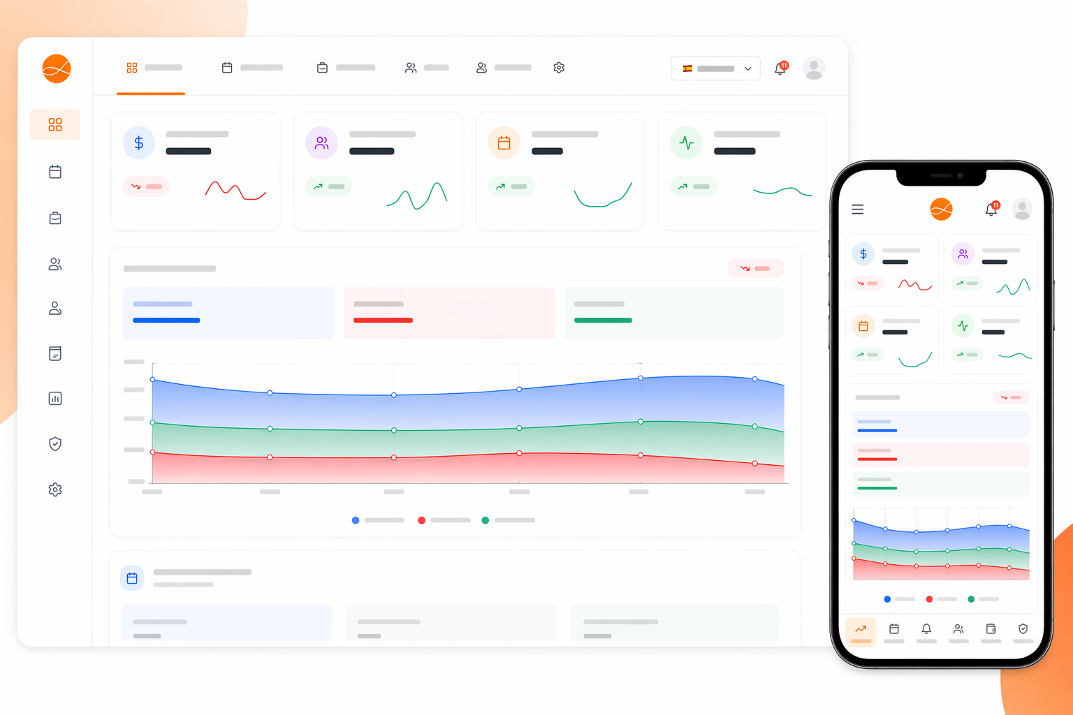 Dashboard de negocio en JustBookIt