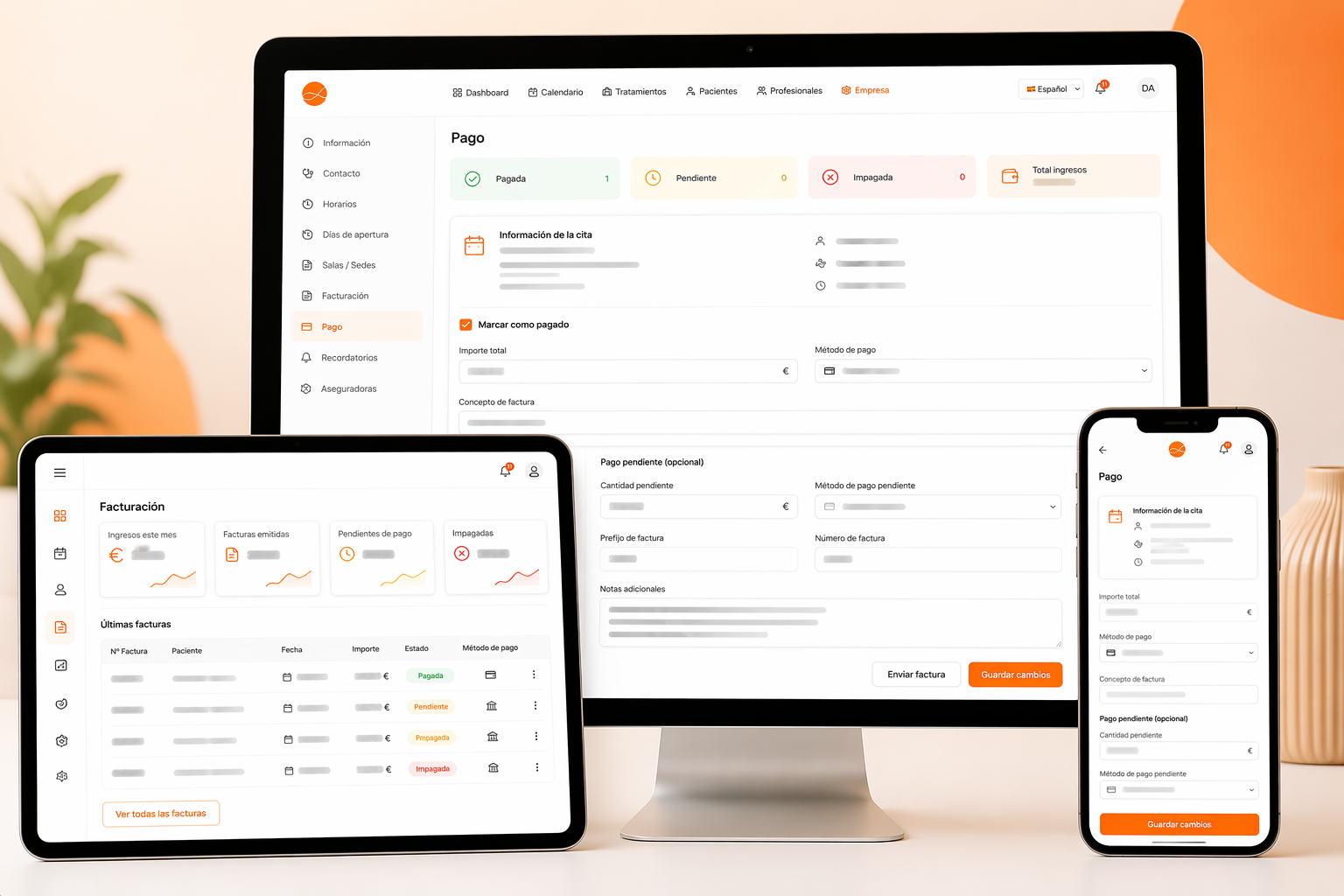 Gestión de pagos en JustBookIt